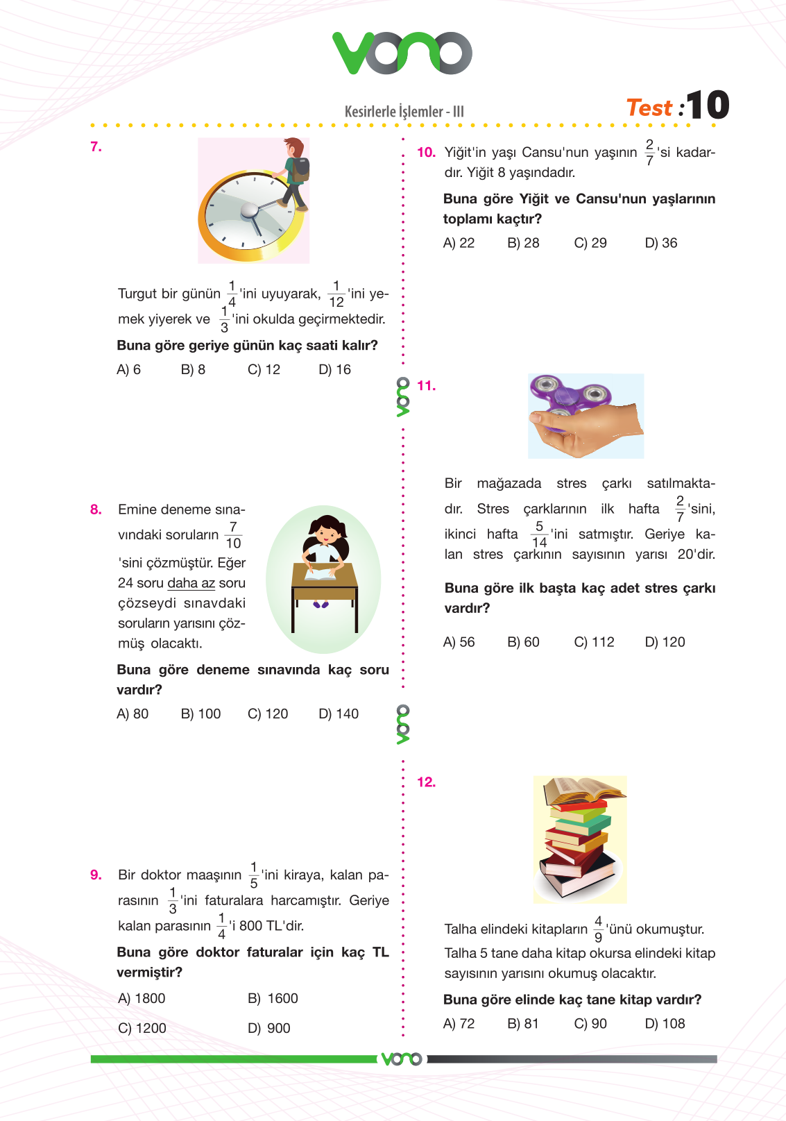 S N F Matematik Yaprak Test Vono Yay Nlar Dijital E Itim Sistemi